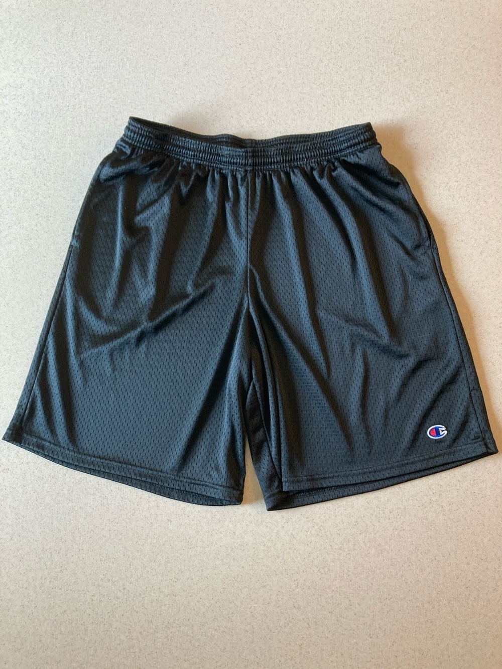 NWOT Champion Black Athletic Mesh Shorts Men Size Large